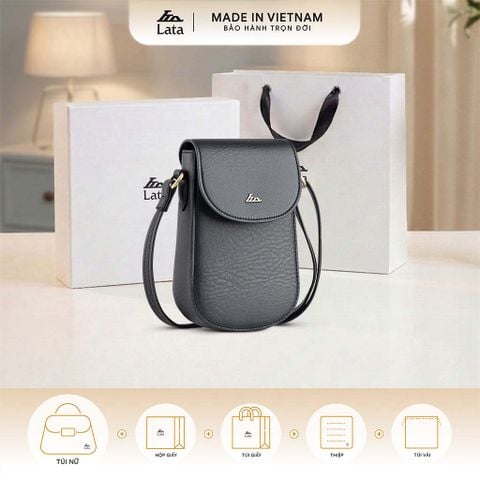  Hộp quà tặng túi đeo chéo nữ Lata HN122 Màu Đen 