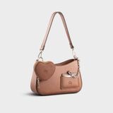  Túi Lata (Thời trang nữ vintage phối ví trái tim kèm gương mini size 24 - Túi đeo chéo HN136) 