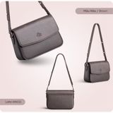  Hộp quà tặng túi đeo chéo nữ Lata HN111 Màu Nâu 