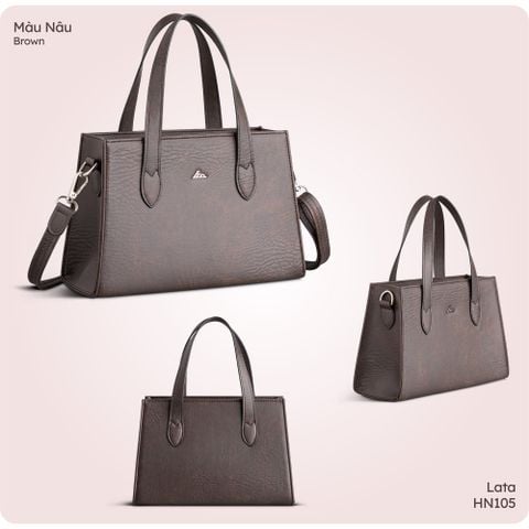  Hộp quà tặng túi đeo chéo nữ Lata HN105 Màu Nâu 