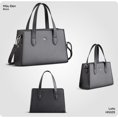  Hộp quà tặng túi đeo chéo nữ Lata HN105 Màu Đen 