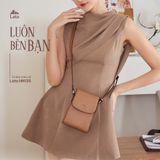  Hộp quà tặng túi đeo chéo nữ Lata HN135 Màu Bò đậm 