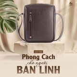  Hộp quà tặng túi đeo chéo nam Lata TN35 Màu Đen 