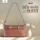  Hộp quà tặng túi đeo chéo nữ Lata HN156 Màu Bò Đậm 