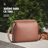  Hộp quà tặng túi đeo chéo nam Lata TN31 Màu Bò đậm 