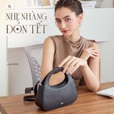  Hộp quà tặng túi đeo chéo nữ Lata HN133 Màu Bò đậm 