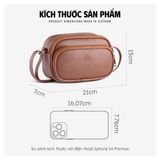  Hộp quà tặng túi đeo chéo nữ Lata HN159 Màu Nâu 