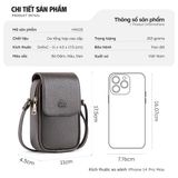  Hộp quà tặng túi đeo chéo nữ Lata HN123 Màu Đen 