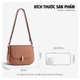  Hộp quà tặng túi đeo chéo nữ Lata HN126 Màu Bò đậm 