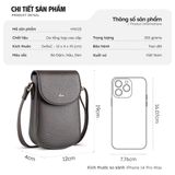  Hộp quà tặng túi đeo chéo nữ Lata HN122 Màu Bò đậm 