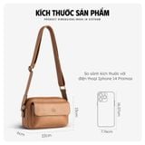  Hộp quà tặng túi đeo chéo nam Lata TN26 Màu Bò nhạt 