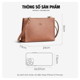  Hộp quà tặng túi đeo chéo nữ Lata HN127 Màu Bò 