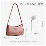  Hộp quà tặng túi đeo vai nữ Lata HN145 Màu Đen 
