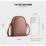  Hộp quà tặng túi đeo chéo nữ Lata HN115 Màu Bò nhạt 