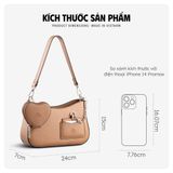  Hộp quà tặng túi đeo chéo nữ Lata HN136 Màu Bò nhạt 