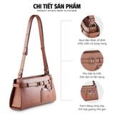  Hộp quà tặng túi đeo chéo nữ Lata HN148 Màu Nâu 