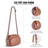  Hộp quà tặng túi đeo chéo nữ Lata HN159 Màu Nâu 