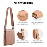  Hộp quà tặng túi đeo chéo nam Lata TN28 Màu Bò nhạt 