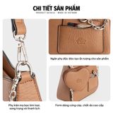  Hộp quà tặng túi đeo chéo nữ Lata HN136 Màu Bò nhạt 