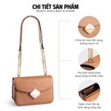  Hộp quà tặng túi đeo chéo nữ Lata HN97 Màu Bò đậm 