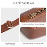  Hộp quà tặng túi đeo chéo nam Lata TN35 Màu Nâu 