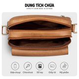  Hộp quà tặng túi đeo chéo nam Lata TN26 Màu Nâu 