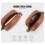  Hộp quà tặng túi đeo chéo nữ Lata HN124 Màu Bò đậm 