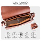  Hộp quà tặng túi đeo chéo nữ Lata HN155 Màu Bò đậm 