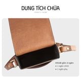  Hộp quà tặng túi đeo chéo nữ Lata HN128 Màu Bò đậm 