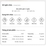  Hộp quà tặng túi đeo chéo nam Lata TN29 Màu Đen 