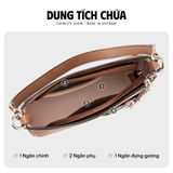  Hộp quà tặng túi đeo chéo nữ Lata HN136 Màu Bò nhạt 