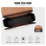  Hộp quà tặng túi đeo chéo nữ Lata HN96 Màu Bò nhạt 