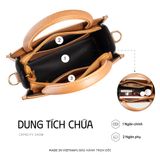  Hộp quà tặng túi đeo chéo nữ Lata HN132 Màu Bò nhạt 