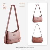  Hộp quà tặng túi đeo vai nữ Lata HN145 Màu Bò đậm 