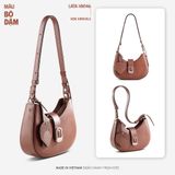  Hộp quà tặng túi đeo chéo nữ Lata HN146 Màu Bò đậm 