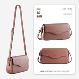  Hộp quà tặng túi đeo chéo nữ Lata HN143 Màu Bò đậm 