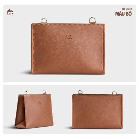  Hộp quà tặng túi đeo chéo nữ Lata HN127 Màu Bò 