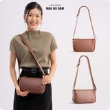  Hộp quà tặng túi đeo chéo nữ Lata HN119 Màu Bò đậm 