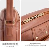  Hộp quà tặng túi đeo chéo nam Lata TN29 Màu Bò đậm 
