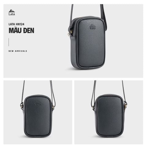  Hộp quà tặng túi đeo chéo nữ Lata HN124 Màu Đen 