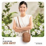  Hộp quà tặng túi đeo chéo nữ Lata HN117 Màu Đen 