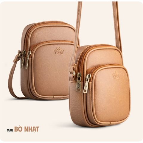  Hộp quà tặng túi đeo chéo nữ Lata HN117 Màu Bò nhạt 