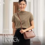  Hộp quà tặng túi đeo chéo nữ Lata HN116 Màu Đen 