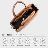 Túi Lata (Thời trang nữ dáng hộp ngang size 21 - Túi xách da TX25) 