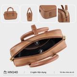  Túi Lata (Thời trang nữ form hộp phối viền chỉ size 23 - Túi đeo chéo da HN140) 