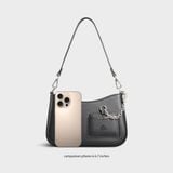 Túi Lata (Thời trang nữ vintage phối ví trái tim kèm gương mini size 24 - Túi đeo chéo HN136) 