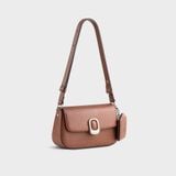  Túi Lata (Thời trang nữ khóa oval phối gương mini - Túi đeo chéo da HN144) 