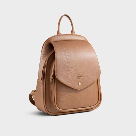 Balo Lata (Thời trang nữ cỡ lớn vừa A4 phối nắp gập - Balo da BAL82)