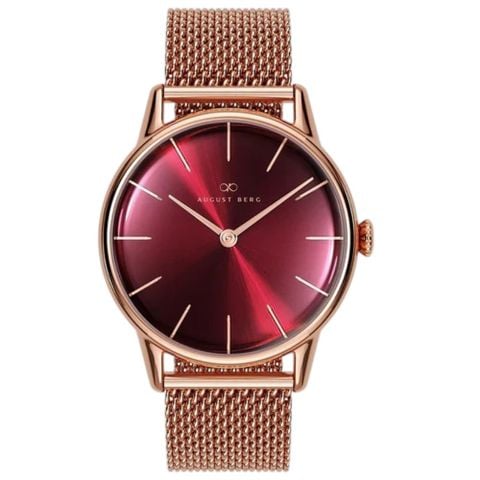  Đồng hồ AUGUST BERG nữ 10232A15MRG dây kim loại chính hãng 