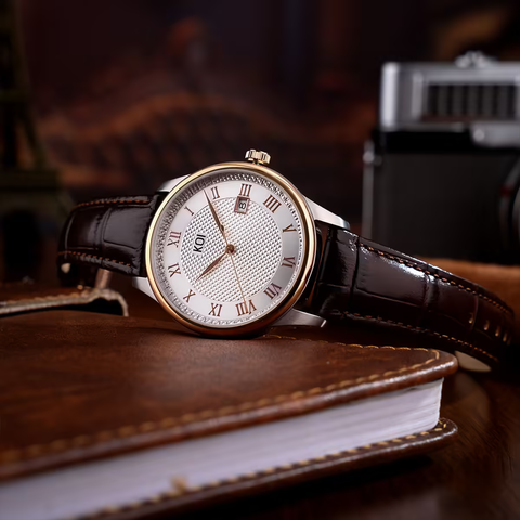  Koi Master K003.452.642.29.03.03 – Nam – Quartz – Ronda 515, Mặt Số 39.5mm, Mạ Vàng Hồng 